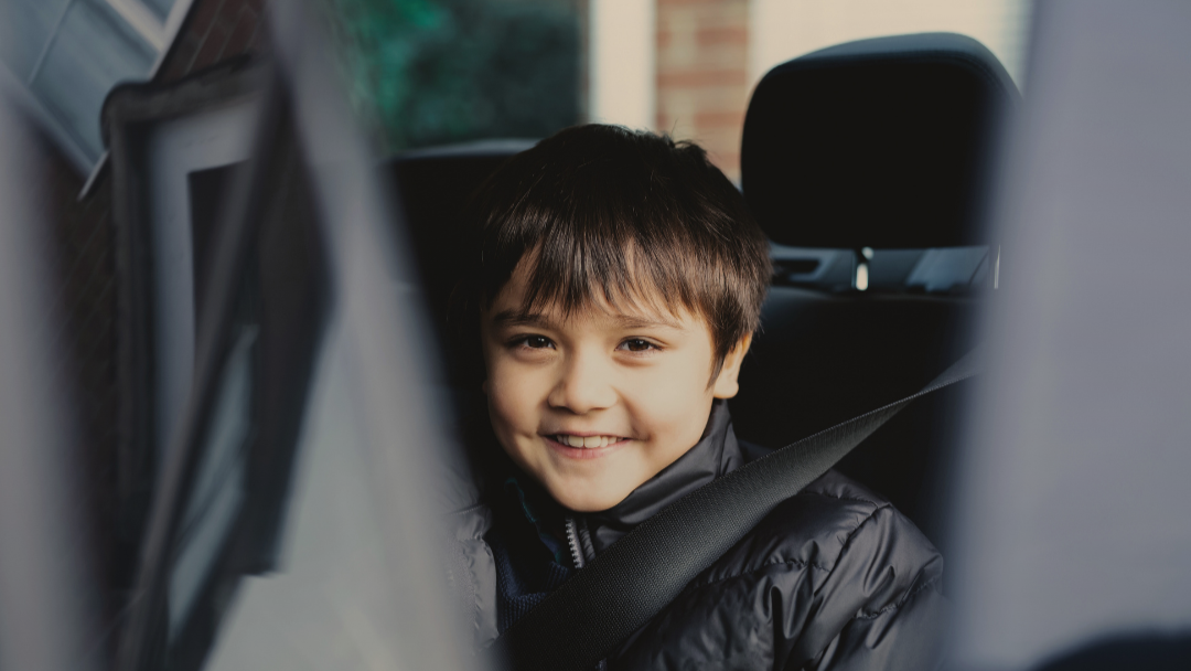 Vetted driver from a secure child transport service in Cyprus